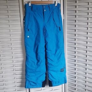 Columbia blue youth snowboard winter  pants size 10/12 out grown system
